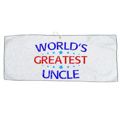 World's Greatest Uncle Large Microfiber Waffle Golf Towel