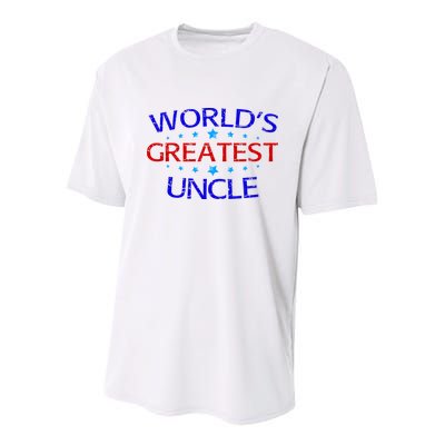 World's Greatest Uncle Youth Performance Sprint T-Shirt