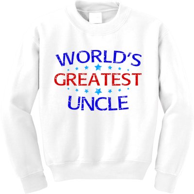 World's Greatest Uncle Kids Sweatshirt
