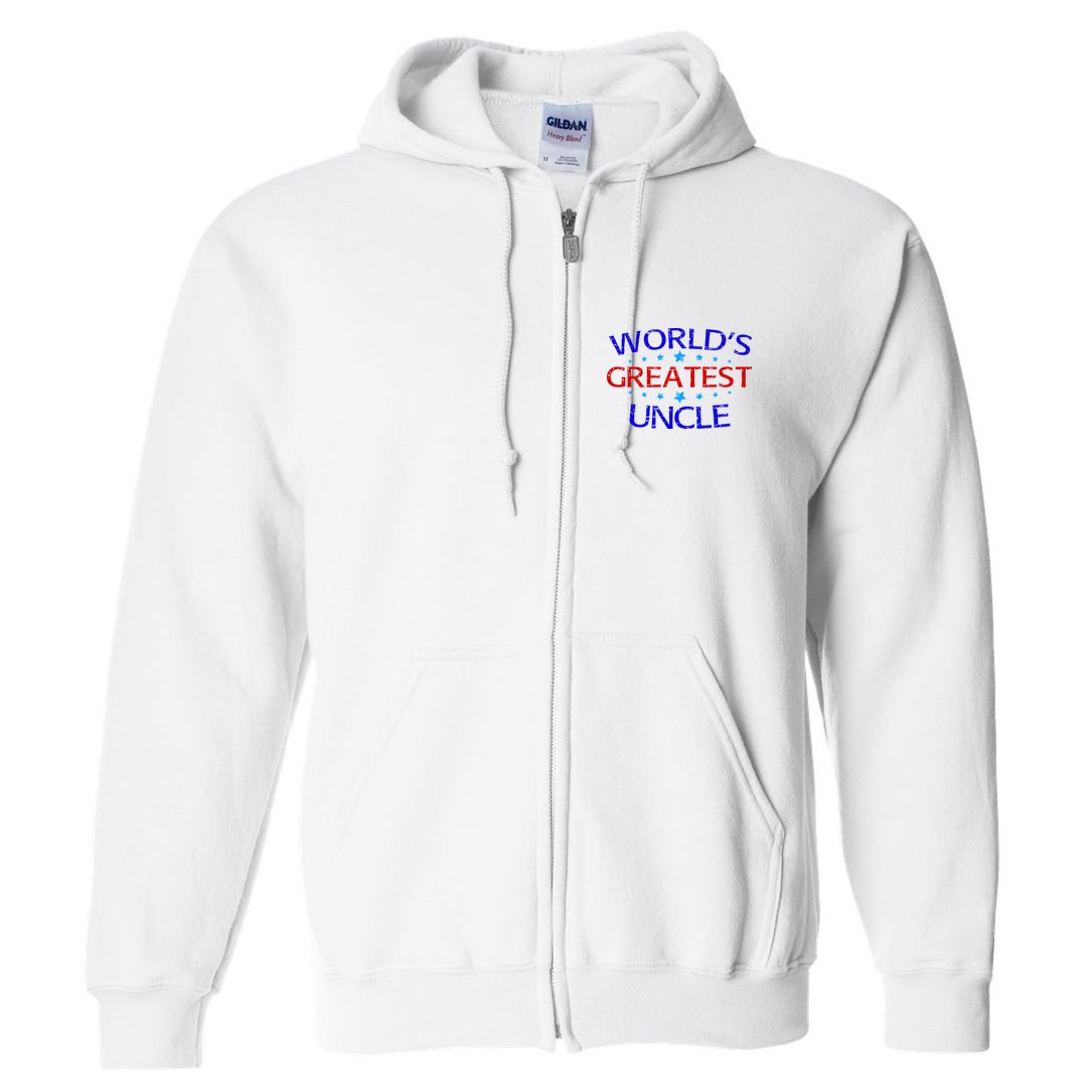 World's Greatest Uncle Full Zip Hoodie