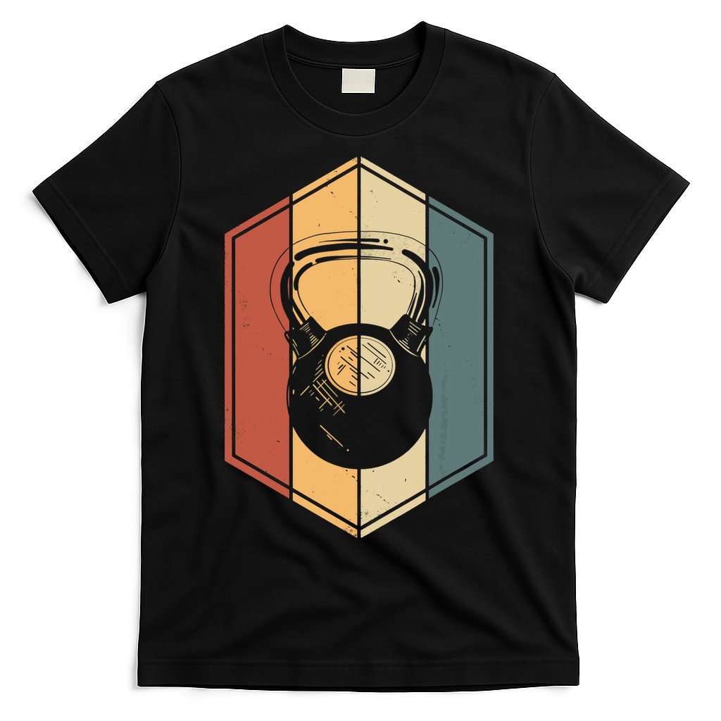 Workout Gifts Vintage Kettlebell Fitness Gym Weight Lifting T-Shirt