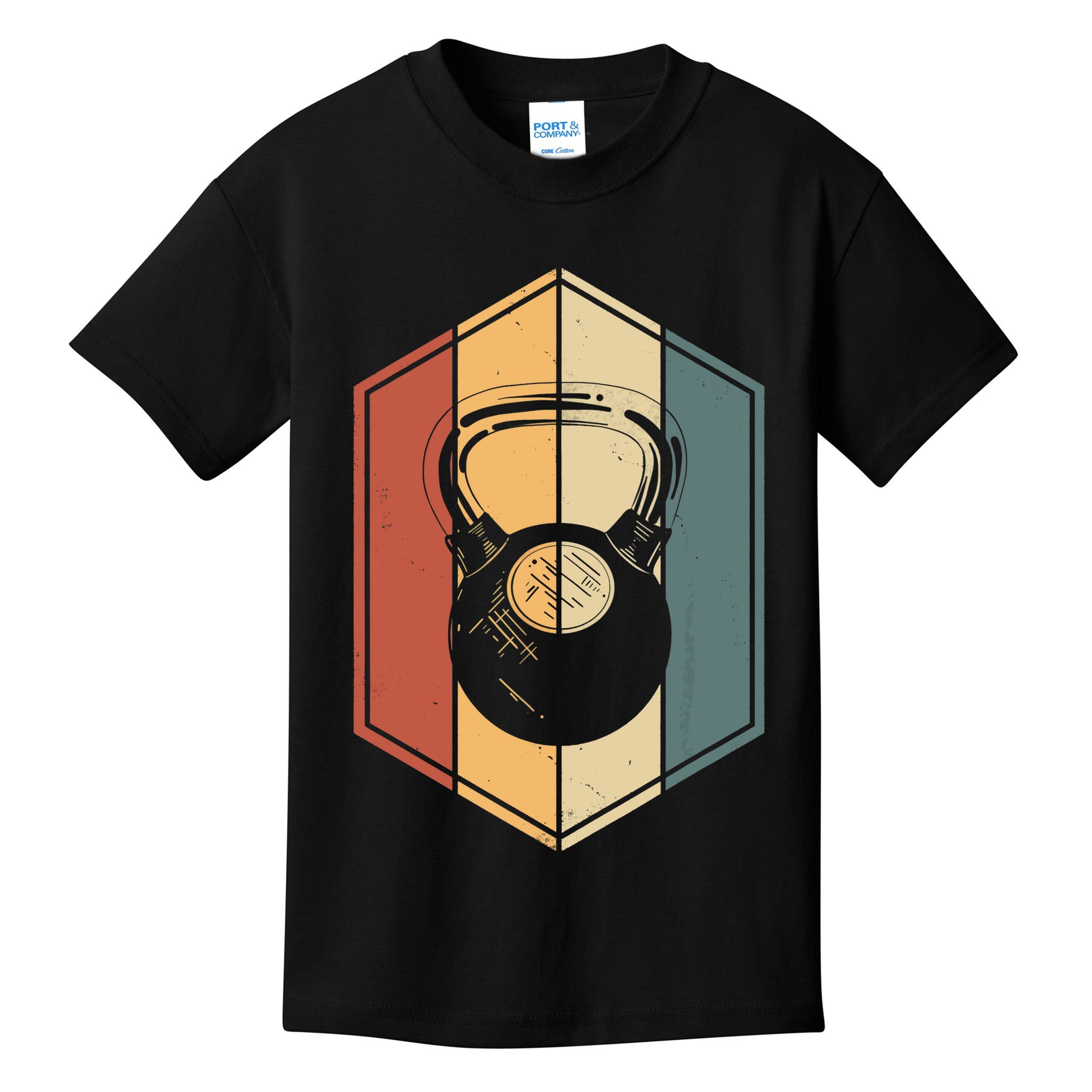 Workout Gifts Vintage Kettlebell Fitness Gym Weight Lifting Kids T-Shirt