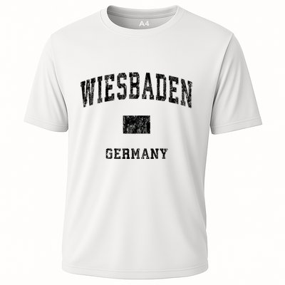 Wiesbaden Germany Vintage Athletic Sports Design Hoodie Performance Shirt