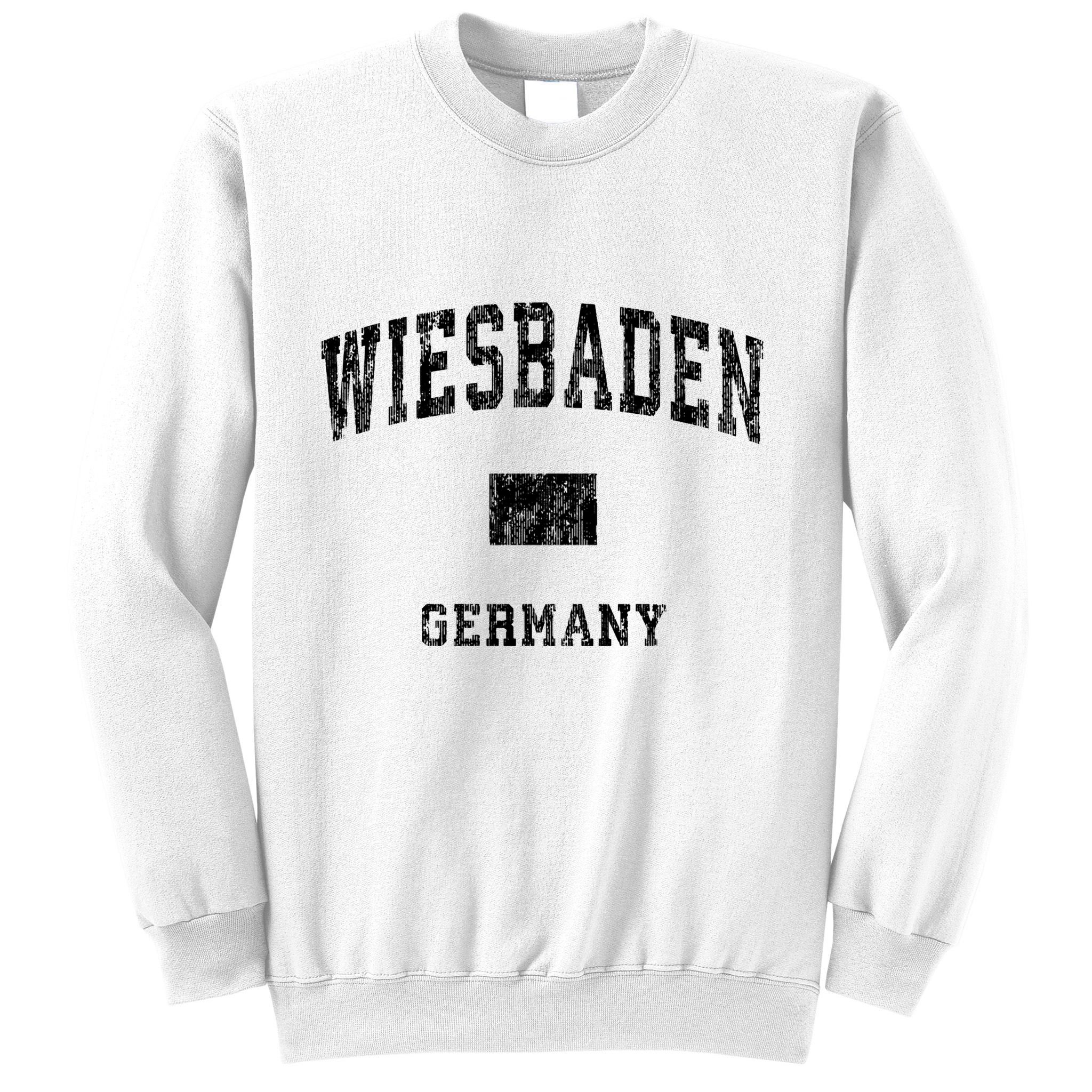 Wiesbaden Germany Vintage Athletic Sports Design Hoodie Sweatshirt