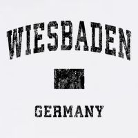Wiesbaden Germany Vintage Athletic Sports Design Hoodie Sweatshirt