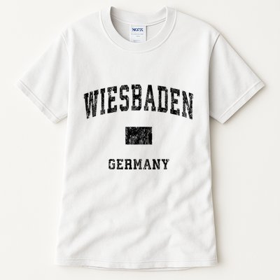 Wiesbaden Germany Vintage Athletic Sports Design Hoodie Tall T-Shirt