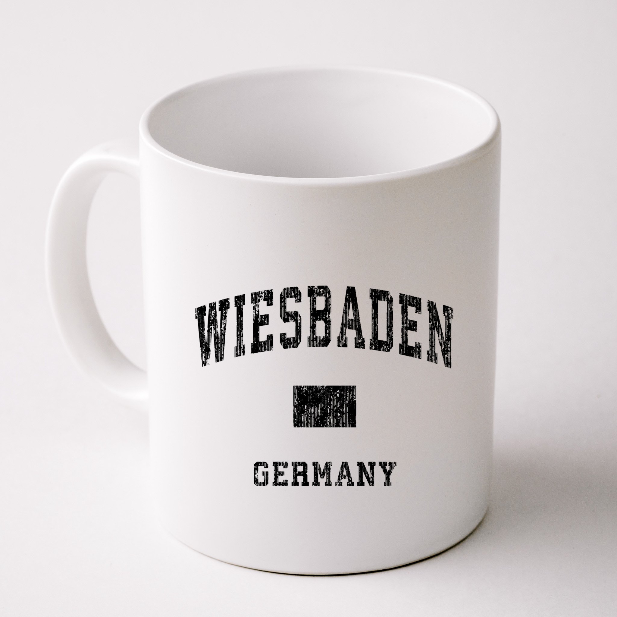 Wiesbaden Germany Vintage Athletic Sports Design Hoodie Mug