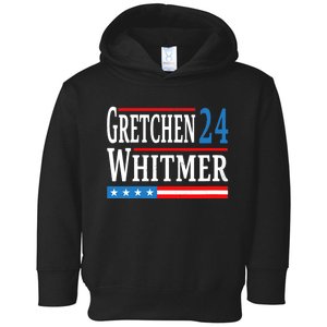 Wo Gretchen Whitmer 2024 For President Election Campaign V-Neck Toddler Hoodie