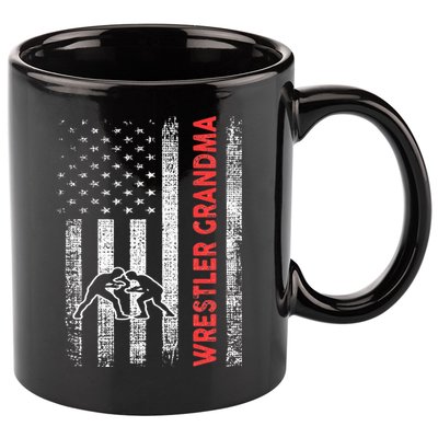 Wrestling Grandma 11oz C Handle Ceramic Mug