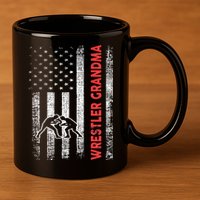 Wrestling Grandma 11oz C Handle Ceramic Mug