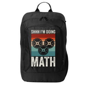 Weightlifting Gym Workout Lover Shhh Im Doing Math City Backpack