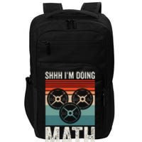 Weightlifting Gym Workout Lover Shhh Im Doing Math Impact Tech Backpack