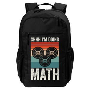 Weightlifting Gym Workout Lover Shhh Im Doing Math Daily Commute Backpack