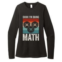 Weightlifting Gym Workout Lover Shhh Im Doing Math Womens CVC Long Sleeve Shirt