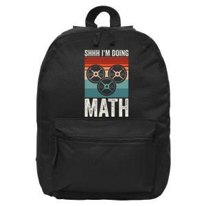 Weightlifting Gym Workout Lover Shhh Im Doing Math 16 in Basic Backpack