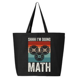 Weightlifting Gym Workout Lover Shhh Im Doing Math 25L Jumbo Tote