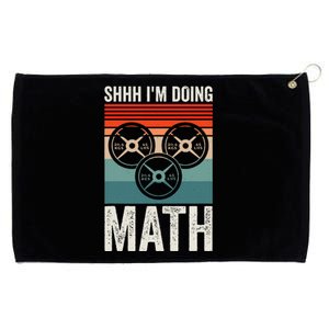 Weightlifting Gym Workout Lover Shhh Im Doing Math Grommeted Golf Towel