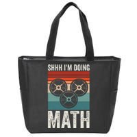 Weightlifting Gym Workout Lover Shhh Im Doing Math Zip Tote Bag