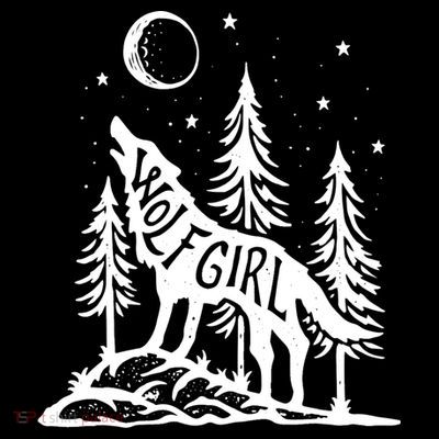 Wolf Girl Who Loves Wolves Funny Animal Lovers Women Outdoor TShirt T-Shirt