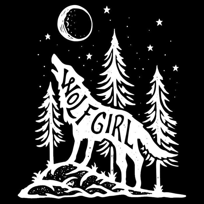 Wolf Girl Who Loves Wolves Funny Animal Lovers Women Outdoor TShirt T-Shirt