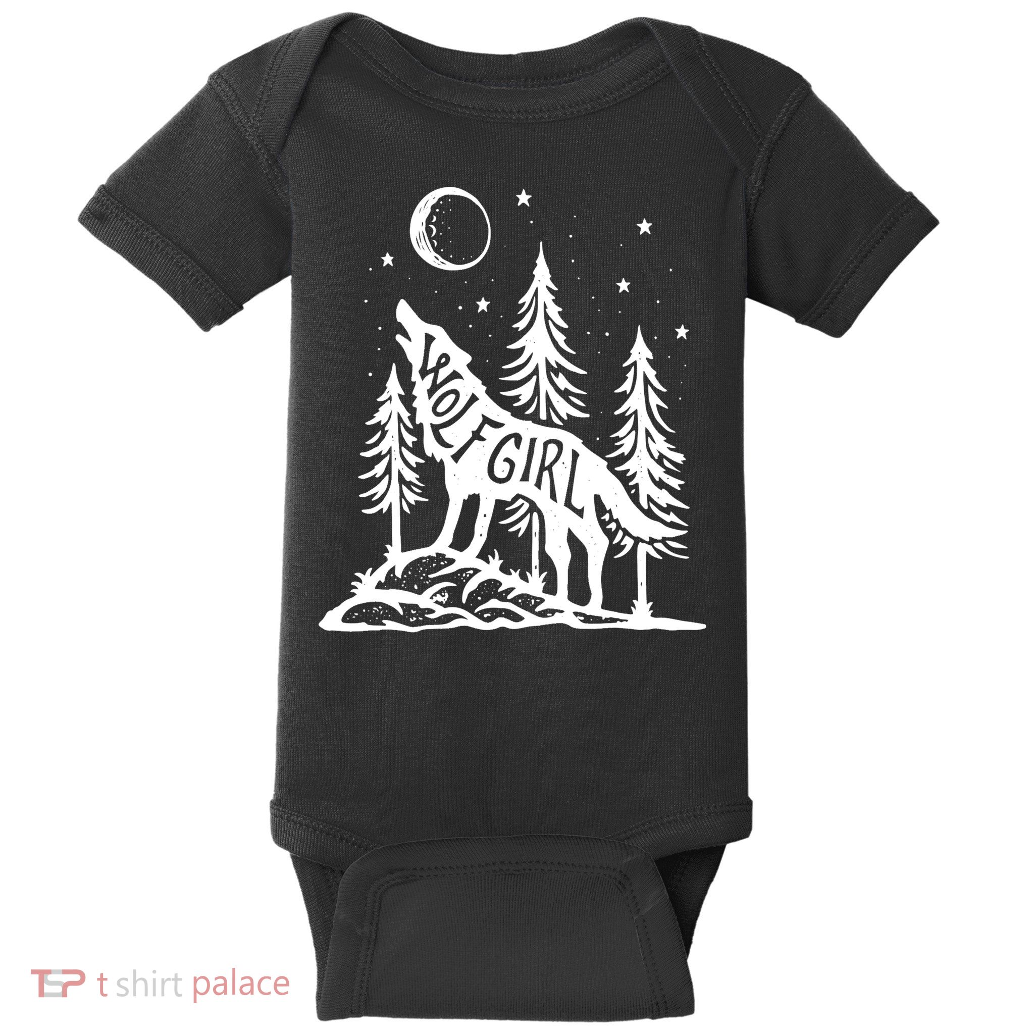 Wolf Girl Who Loves Wolves Funny Animal Lovers Women Outdoor TShirt Baby Bodysuit