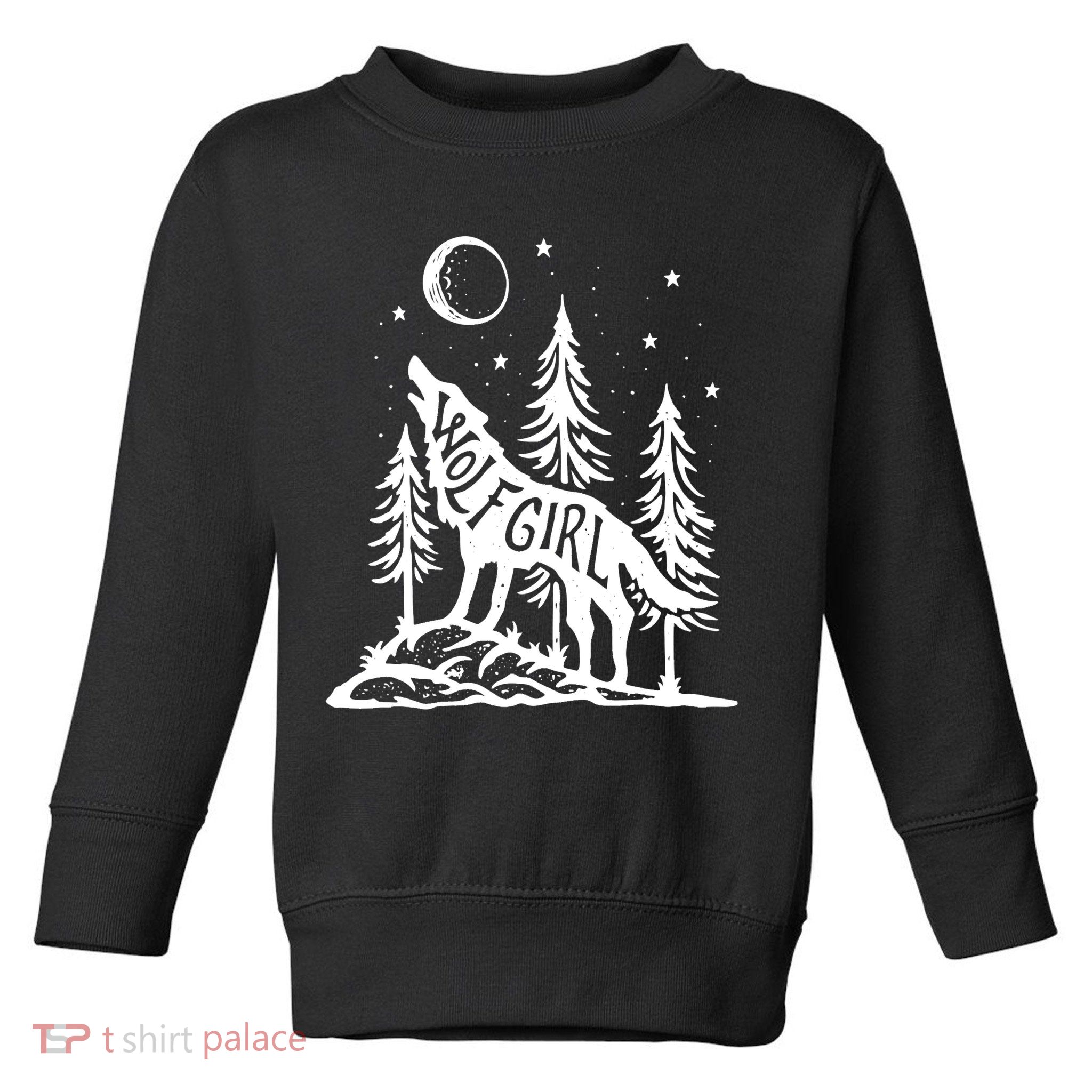 Wolf Girl Who Loves Wolves Funny Animal Lovers Women Outdoor TShirt Toddler Sweatshirt
