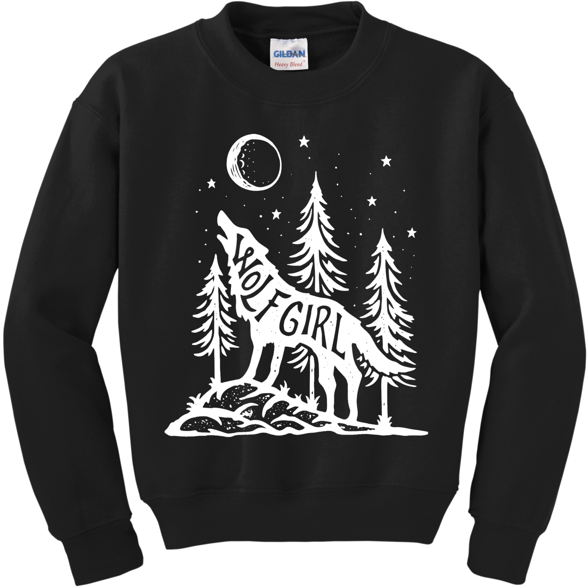 Wolf Girl Who Loves Wolves Funny Animal Lovers Women Outdoor TShirt Kids Sweatshirt