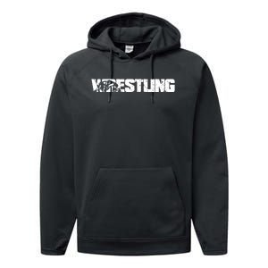 Wrestling Gift Performance Fleece Hoodie