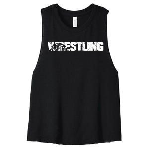 Wrestling Gift Women's Racerback Cropped Tank