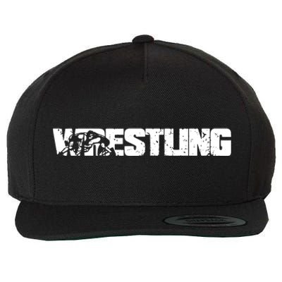 Wrestling Gift Wool Snapback Cap