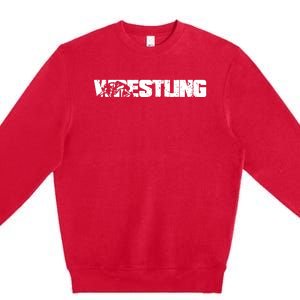 Wrestling Gift Premium Crewneck Sweatshirt