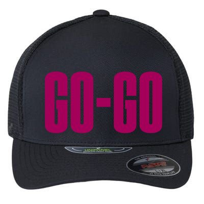 Wham Gogo With Pink Text Flexfit Unipanel Trucker Cap