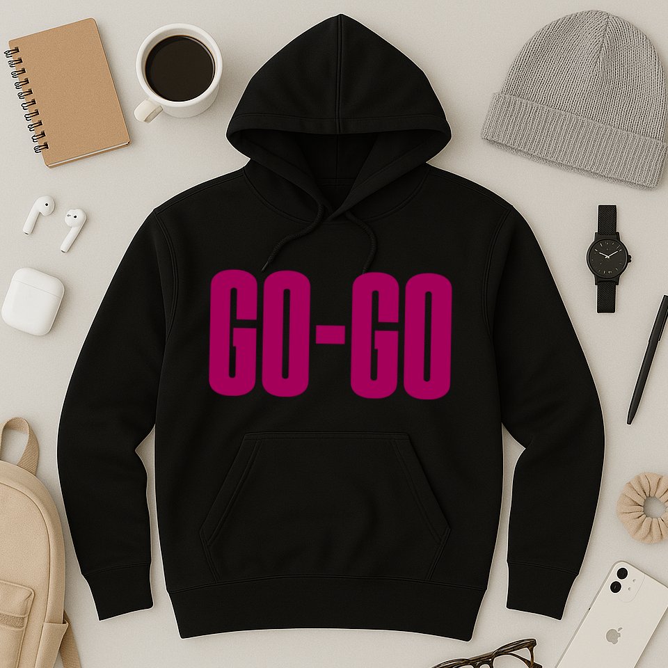 Wham Gogo With Pink Text Hoodie