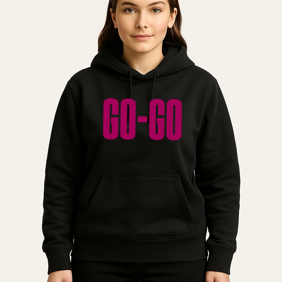Wham Gogo With Pink Text Hoodie