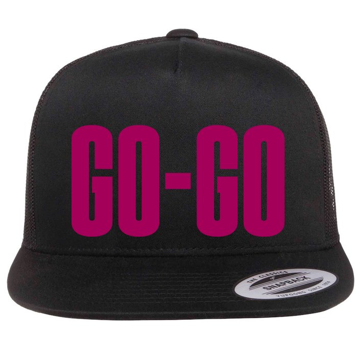 Wham Gogo With Pink Text Flatbill Hat