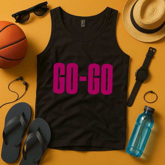 Wham Gogo With Pink Text Tank Top