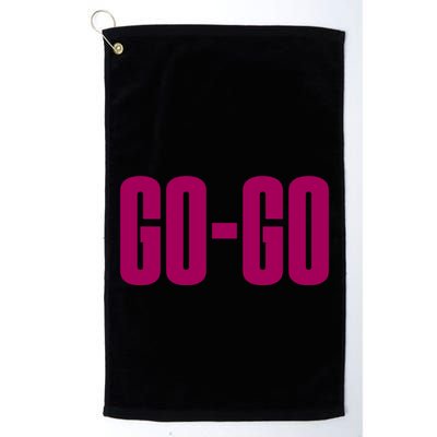 Wham Gogo With Pink Text Golf Towel