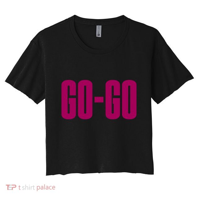 Wham Gogo With Pink Text Crop Top