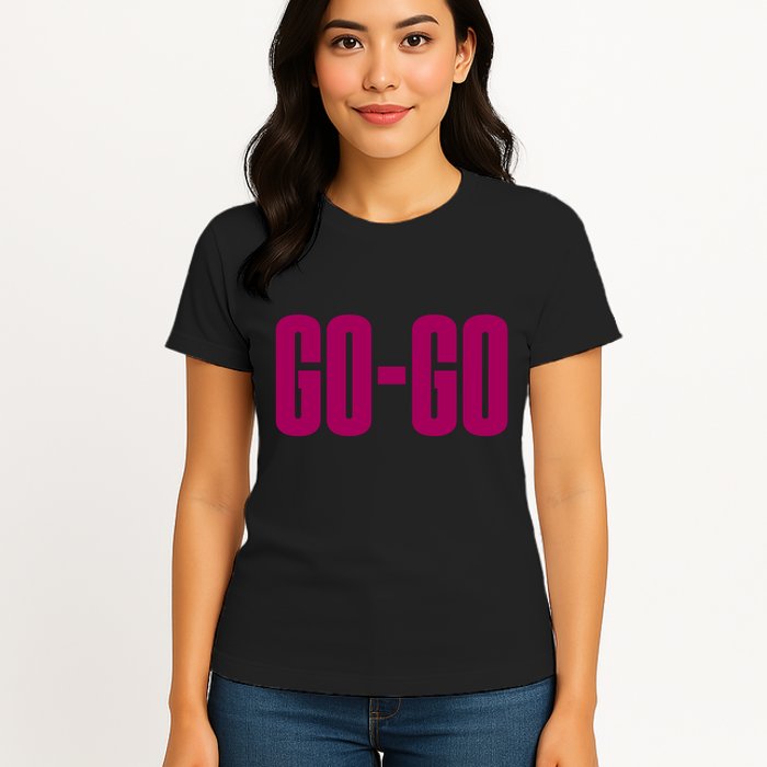 Wham Gogo With Pink Text Womens T-Shirt