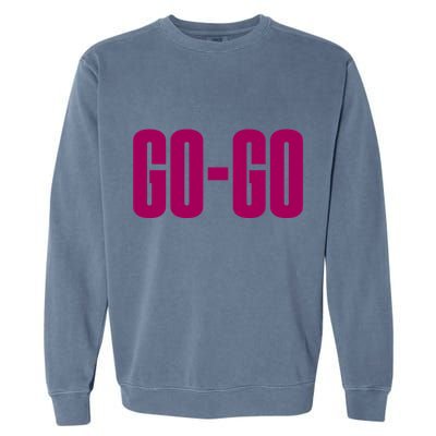 Wham Gogo With Pink Text Garment-Dyed Sweatshirt