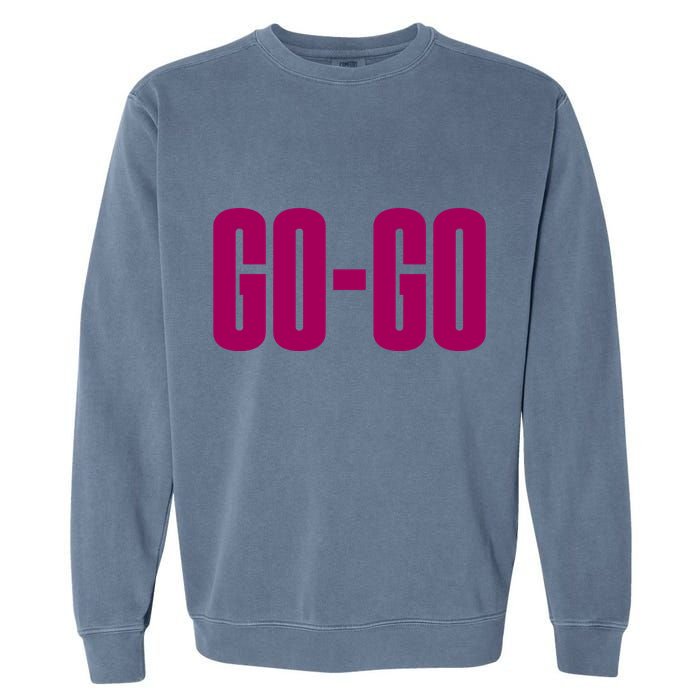 Wham Gogo With Pink Text Garment-Dyed Sweatshirt