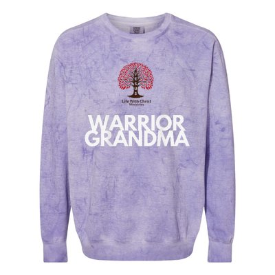 Warrior Grandma Colorblast Crewneck Sweatshirt