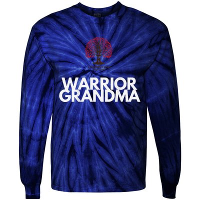 Warrior Grandma Tie-Dye Long Sleeve Shirt