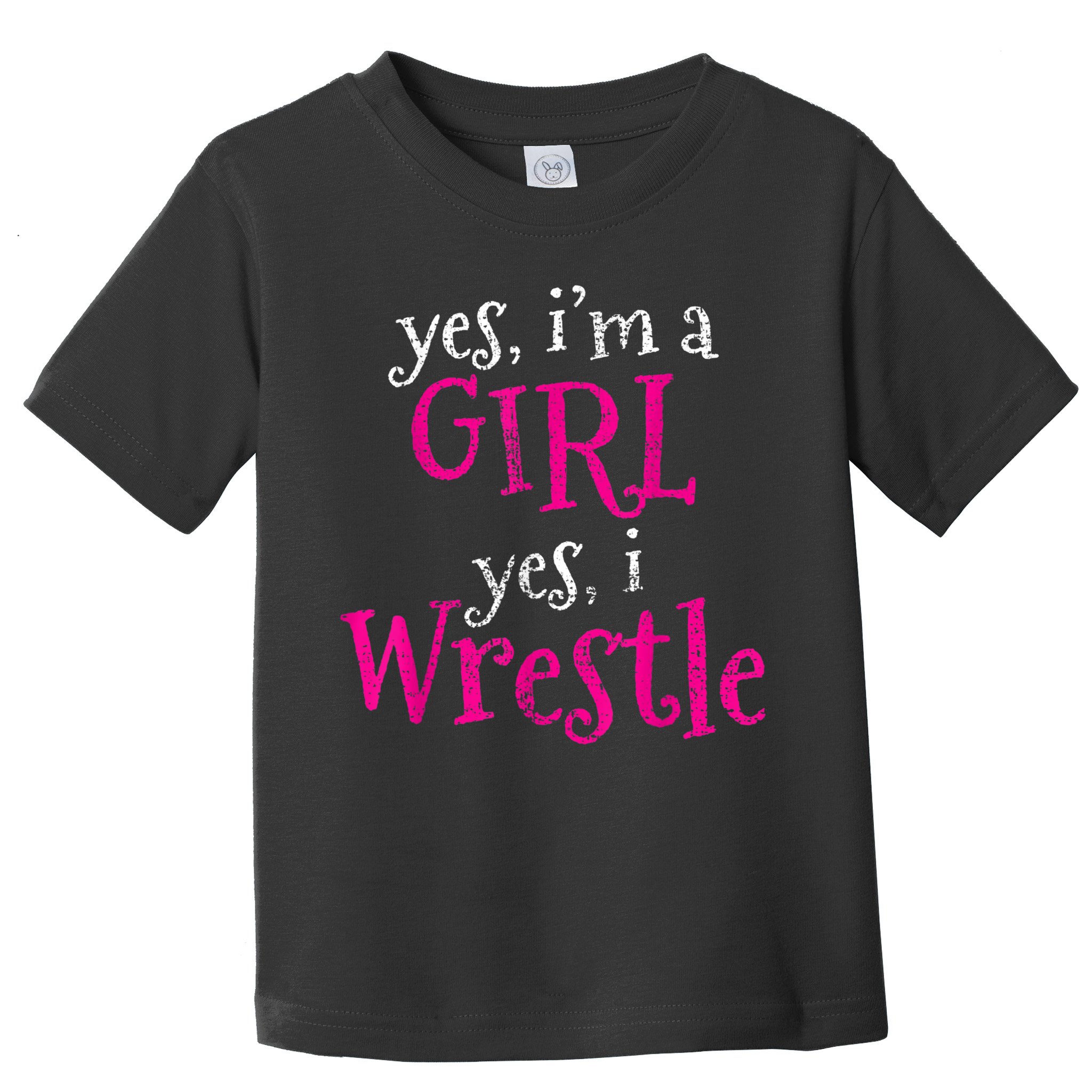 Wrestler Girl Wrestling Vintage Toddler T-Shirt