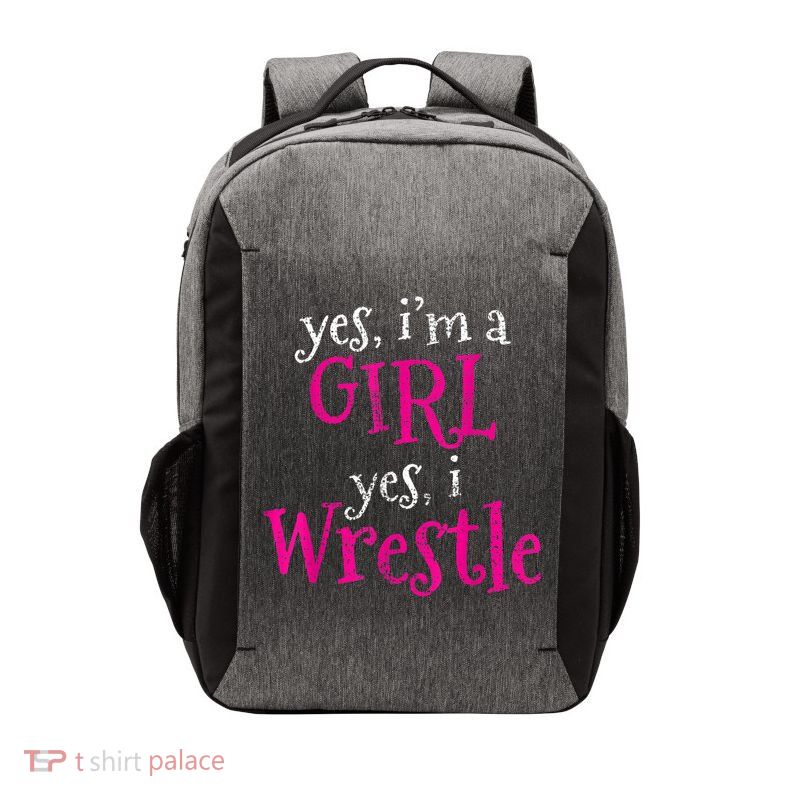 Wrestler Girl Wrestling Vintage Vector Backpack