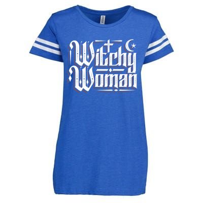 Witchy Gift Wicca Moon Great Gift Enza Ladies Jersey Football T-Shirt