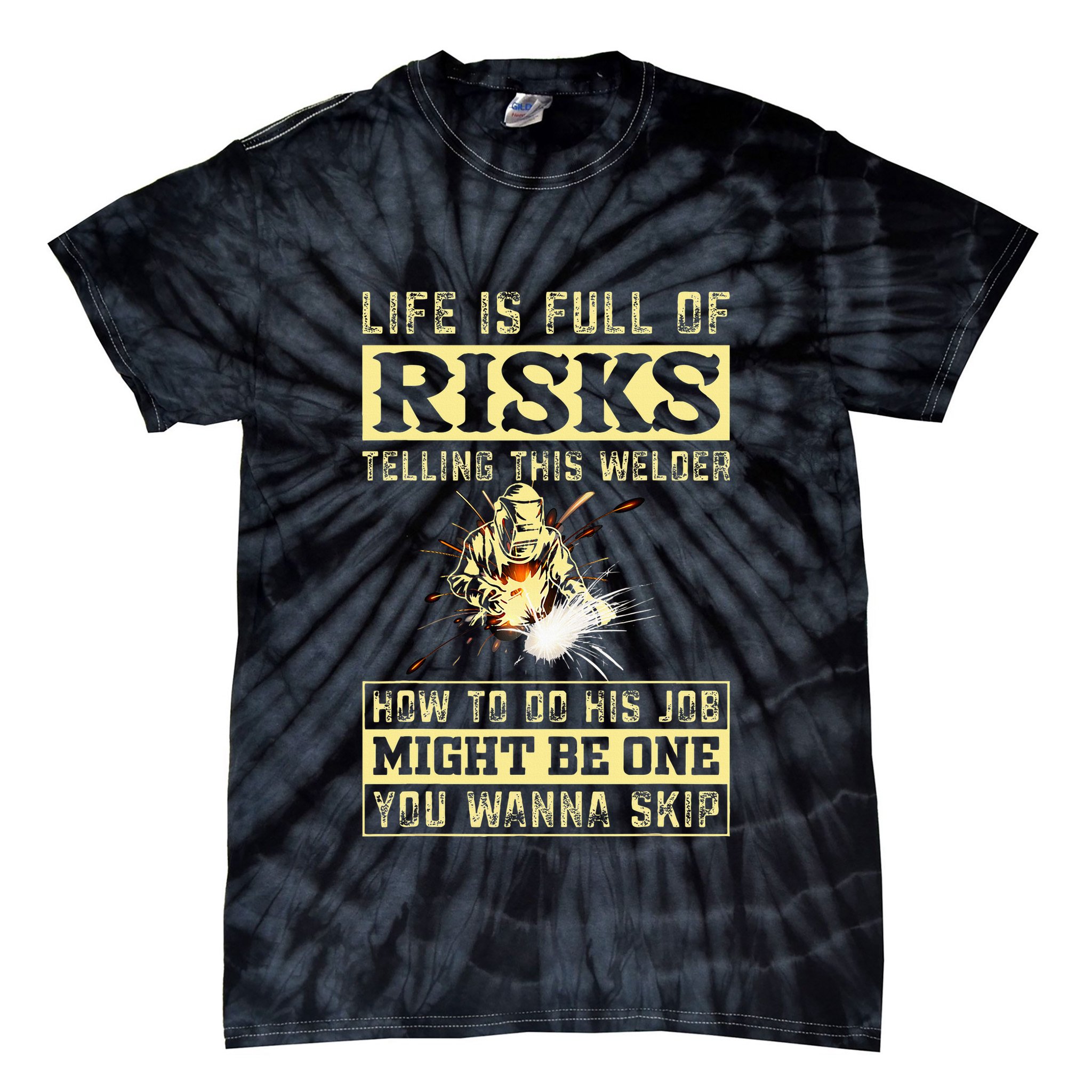 Welding Gear Welder Tie-Dye T-Shirt