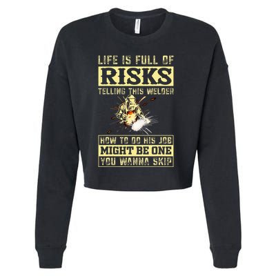 Welding Gear Welder Cropped Pullover Crew
