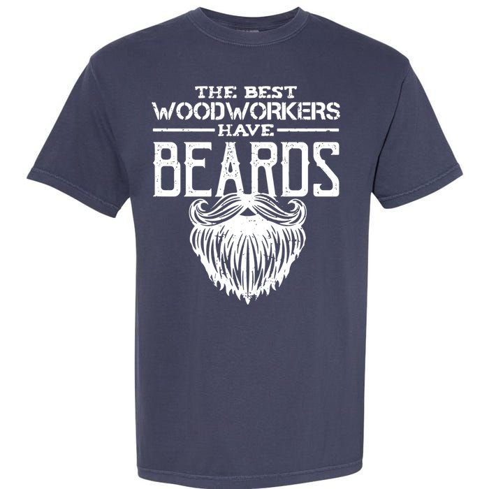 Woodworking Gift Woodworker Carpentry Beard Garment-Dyed Heavyweight T-Shirt