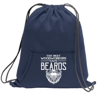 Woodworking Gift Woodworker Carpentry Beard Sweatshirt Cinch Pack Bag